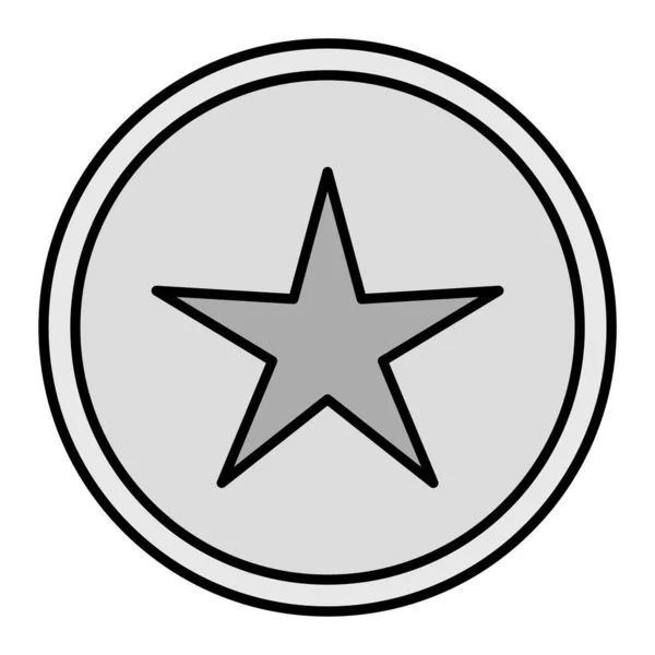 Star Vector Glyph Icon Design — Stockvektor