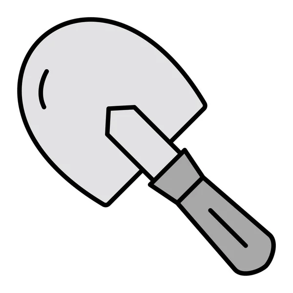 Line Drawing Trowel — стоковый вектор