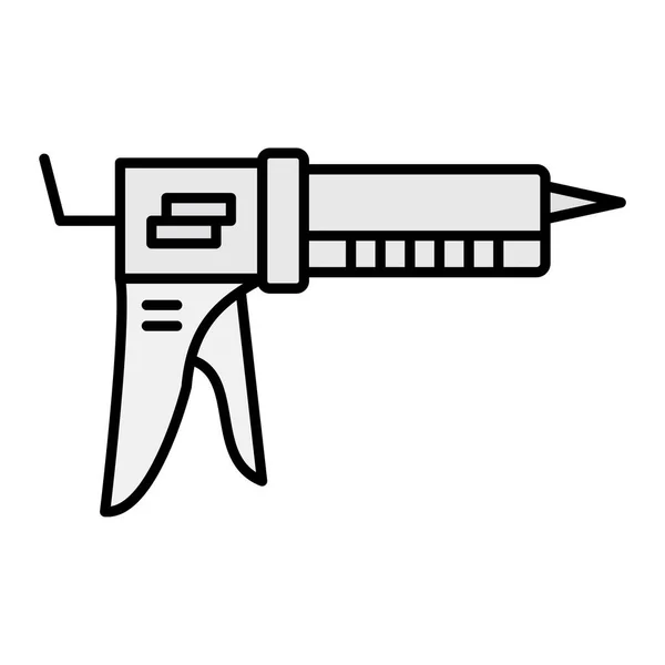 Caulk Gun Vector Glyph Icon Design — Archivo Imágenes Vectoriales