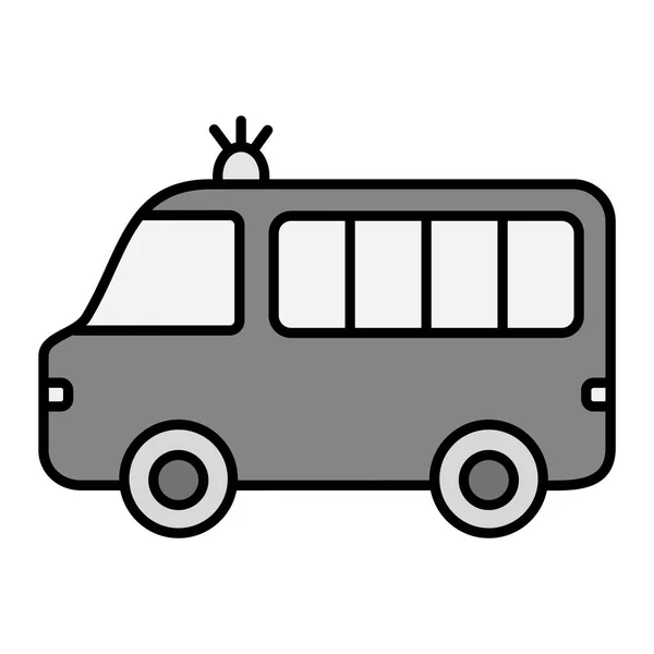 Ambulance Vector Glyph Icon Design — Stockvektor