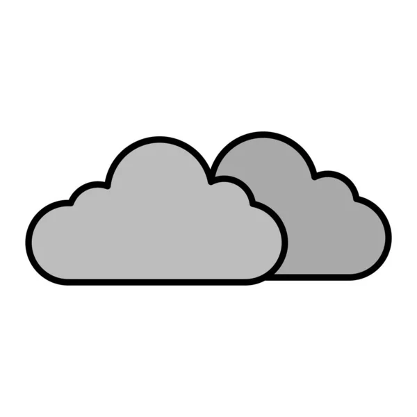 Ícone Computação Nuvem Ilustração Vetorial —  Vetores de Stock