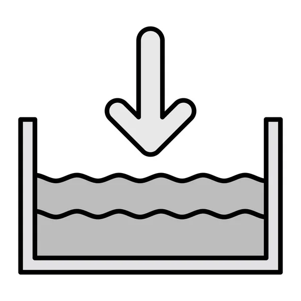 Sea Level Vector Icons Web — Stockvektor