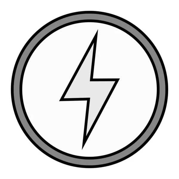 Lightning Icon Vector Illustration — Stock Vector