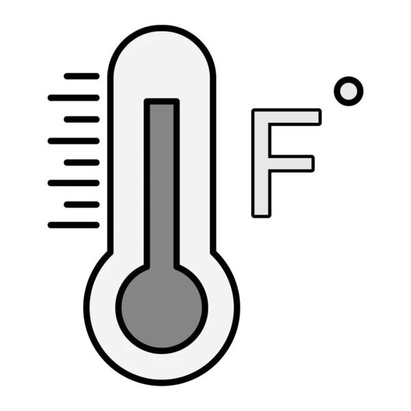 Illustrazione Vettoriale Icona Termometro — Vettoriale Stock