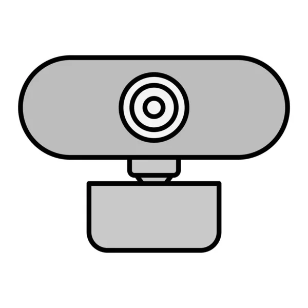 Illustrazione Vettoriale Dell Icona Moderna Della Fotocamera — Vettoriale Stock