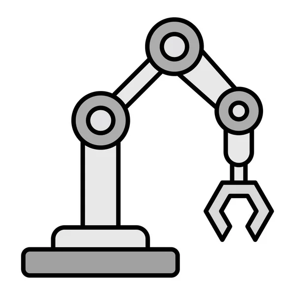 Roboterarm Symbol Umreißen Roboter Spielzeug Vektor Symbolbestand Isoliertes Konturzeichen — Stockvektor