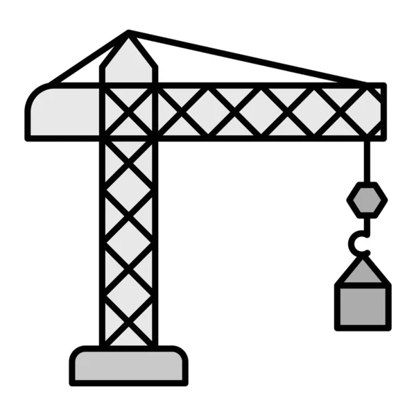 Kranichsymbol Skizze Illustration Von Konstruktionsvektorsymbolen Für Das Web — Stockvektor