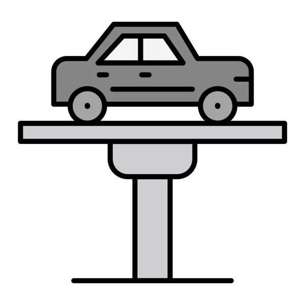Car Repair Service Icon Outline Auto Vehicle Vector Editable Stroke — стоковый вектор