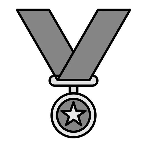 Icono Medalla Esquema Ilustración Los Iconos Vectores Premio Para Web — Vector de stock