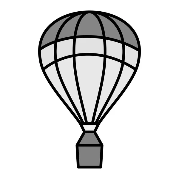 Hot Air Balloon Icon Outline Illustration Aerostat Vector Symbol — Archivo Imágenes Vectoriales