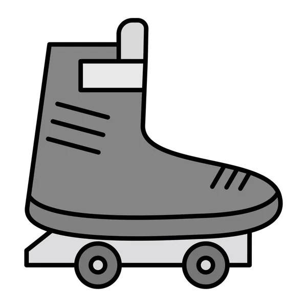 Roller Skate Wektor Ilustracji Ikony — Wektor stockowy