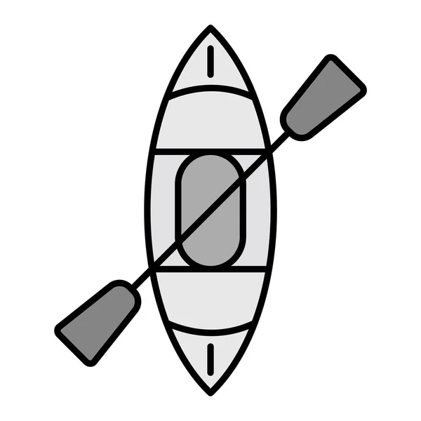 Kayak Vector Illustration Icon — Image vectorielle