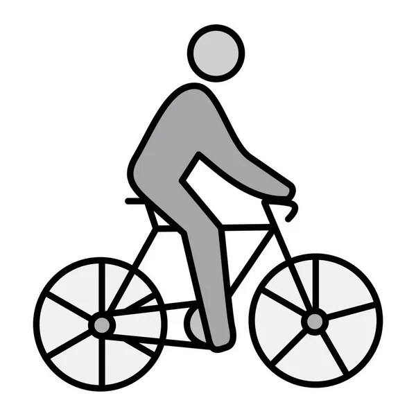 Cycling Vector Illustration Icon — Stock Vector