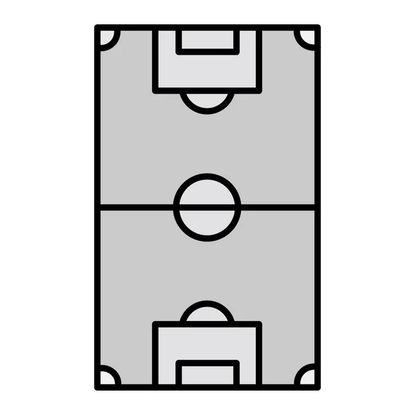Soccer Field Vector Illustration Icon — Stock Vector
