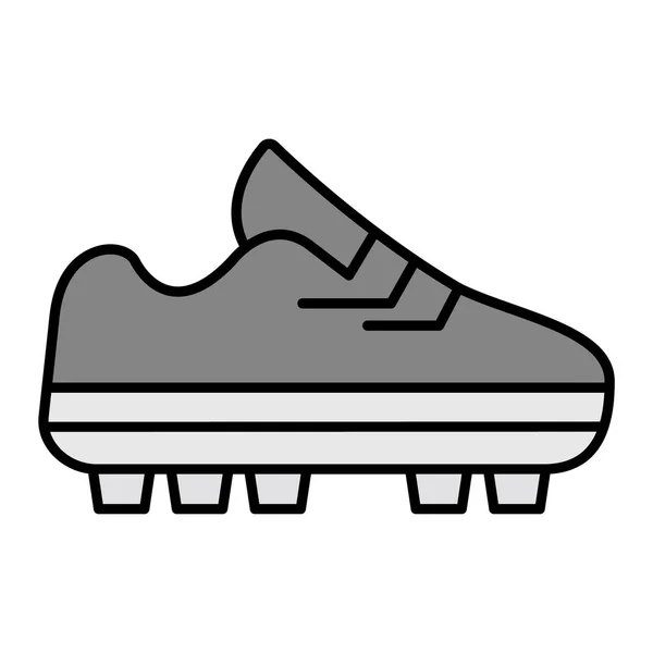 Soccer Boots Vektorová Ilustrace Ikony — Stockový vektor