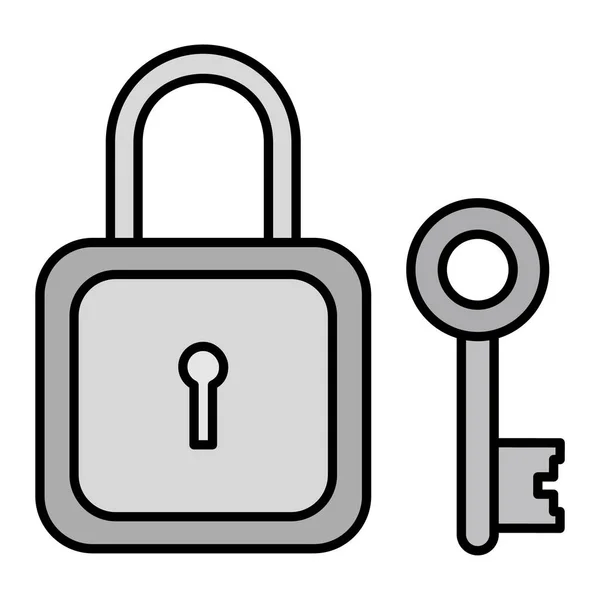 Padlock Vector Illustration Icon — Stockový vektor