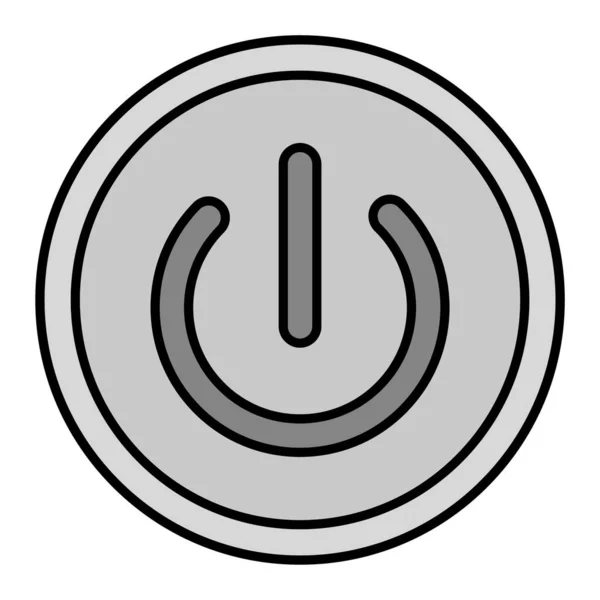 Power Button Vector Illustration Icon — Vector de stock