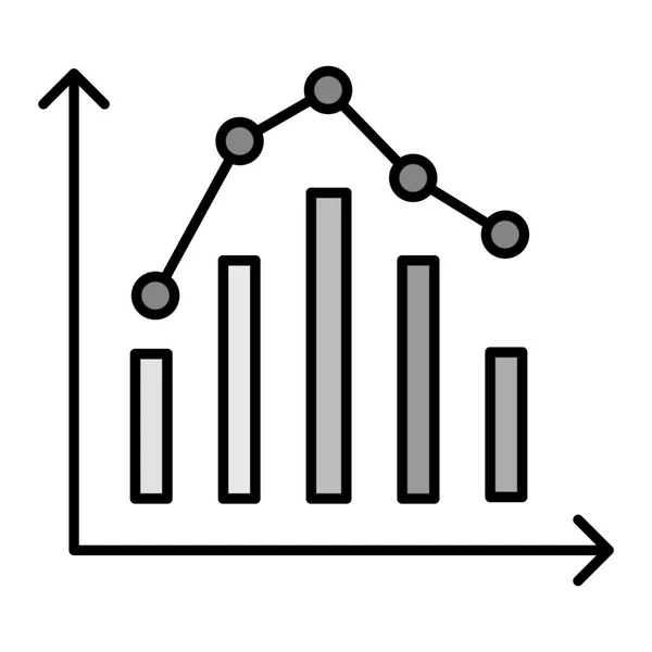 Statistics Vector Illustration Icon — Vettoriale Stock