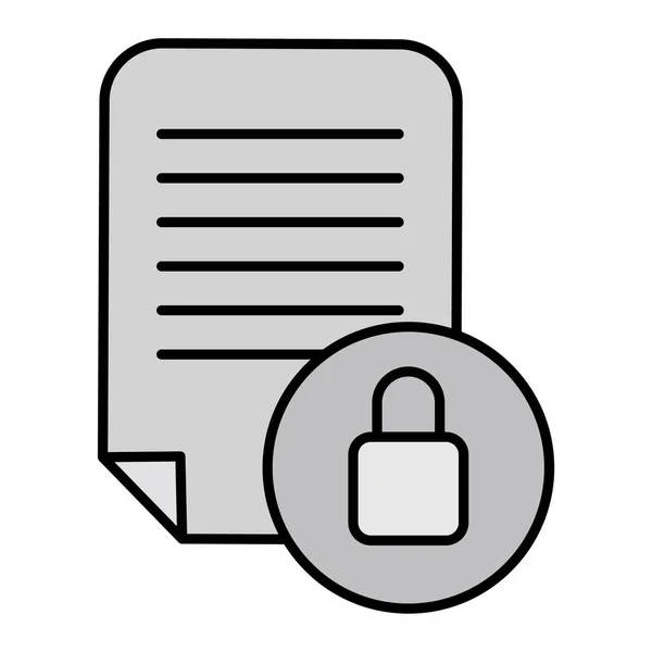 Encrypted Vector Illustration Icon — Stockový vektor