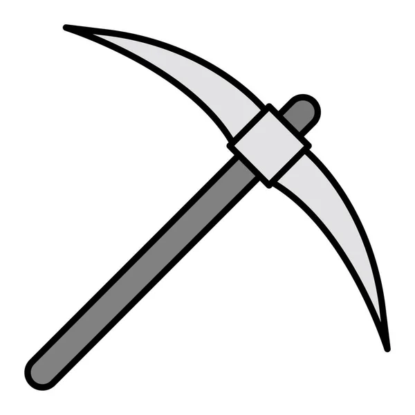 Pickaxe Wektor Glyph Projekt Ikony — Wektor stockowy