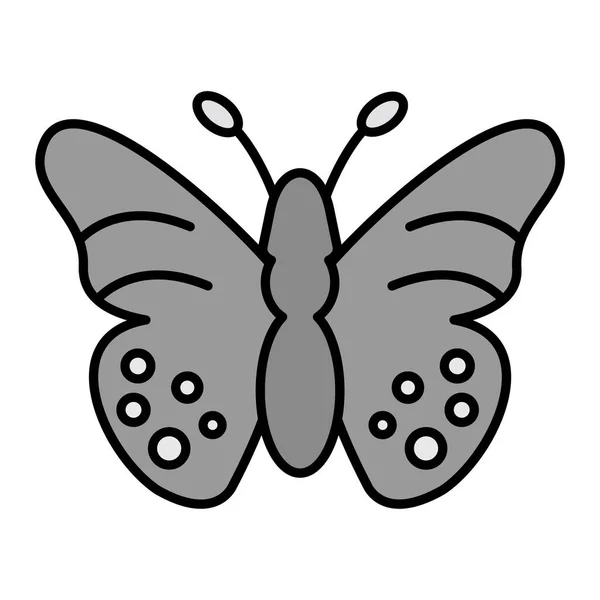 Butterfly Vector Glyph Icon Design — Stok Vektör