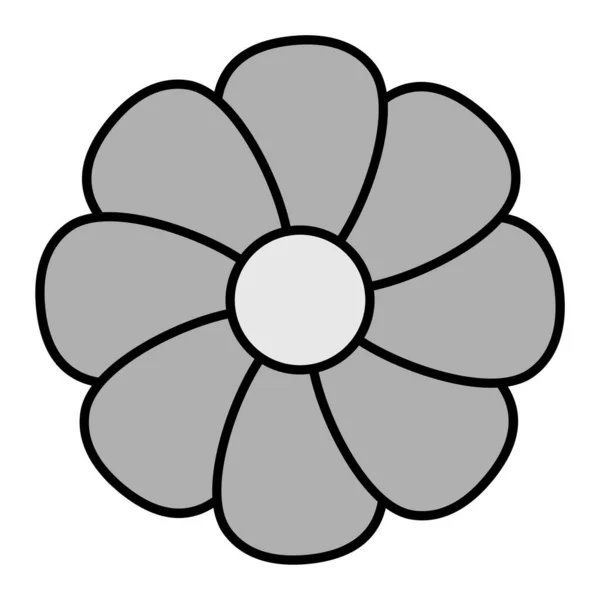 Blossom Flower Vector Glyph Icon Design — Vector de stock