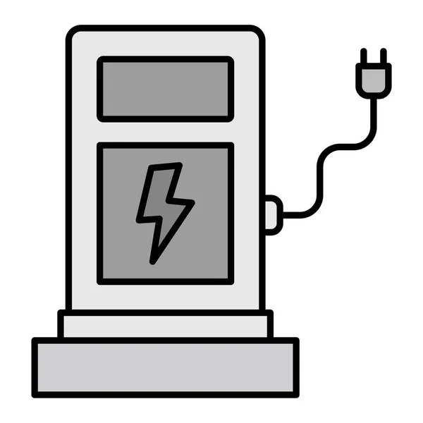 Electric Charge Vector Glyph Icon Design — Archivo Imágenes Vectoriales