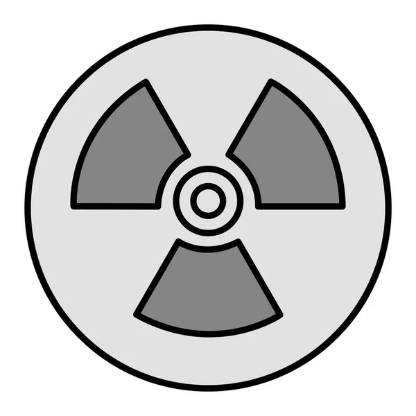 Radioaktivität Vector Glyph Icon Design — Stockvektor