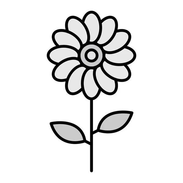 Flower Vector Glyph Icon Design — 스톡 벡터