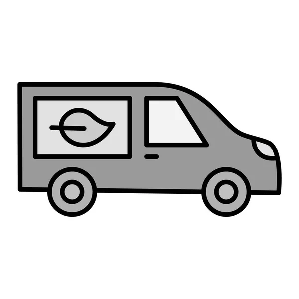 Eco Transportation Vector Glyph Icon Design — Vetor de Stock