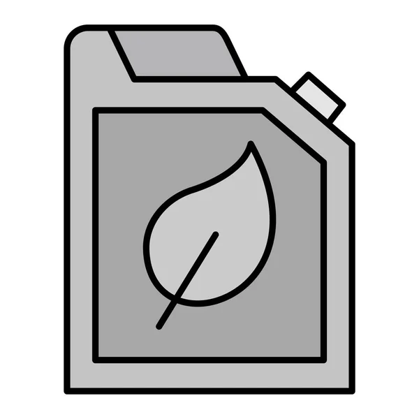 Diseño Del Icono Del Glifo Del Vector Combustible Ecológico — Vector de stock