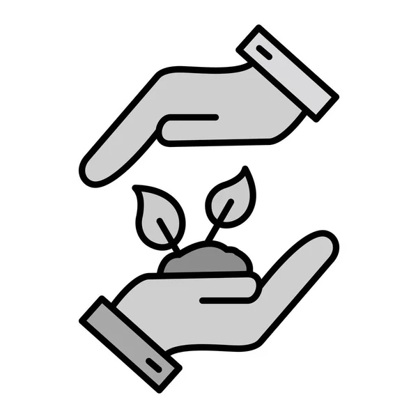 Ekologický Vektor Glyph Icon Design — Stockový vektor