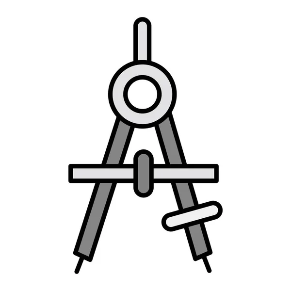 Compass Vector Glyphh Icon Design — стоковый вектор