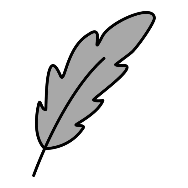 Feather Vector Glyph Icon Design — Stockvektor