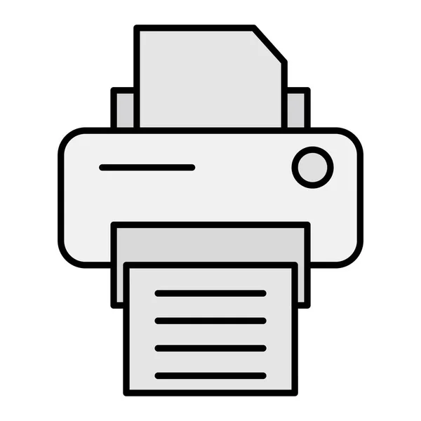 Σχεδιασμός Εικονιδίων Vector Glyph Εκτυπωτή — Διανυσματικό Αρχείο