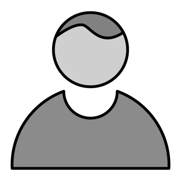 User Vector Glyph Icon Design — Image vectorielle