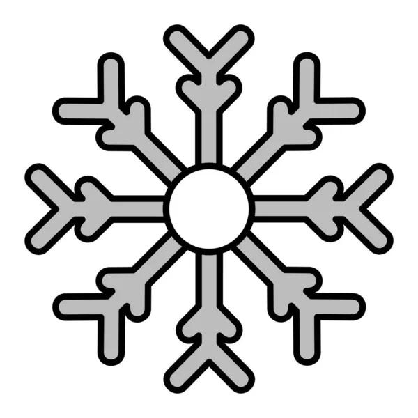 Snow Vector Glyph Icon Design — Vetor de Stock