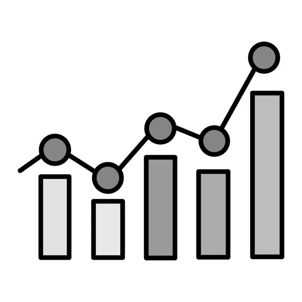 Statistics Vector Glyph Icon Design — Vector de stock