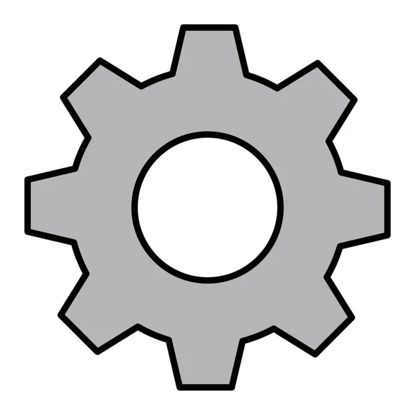 Gear Vector Glyph Icon Design — ストックベクタ