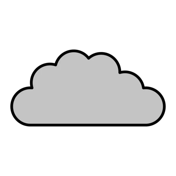 Cloud Vector Glyph Icon Design — 스톡 벡터
