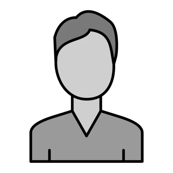 Profil Vectoriel Glyphe Icône Design — Image vectorielle