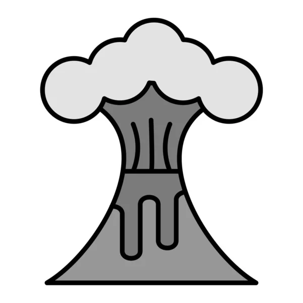 Volcano Vector Glyph Icon Design — стоковый вектор