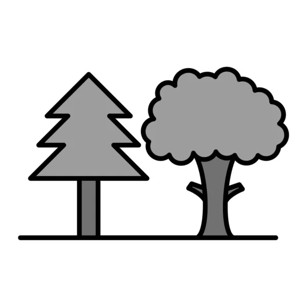 Forest Vector Glyph Icon Design — Vector de stock