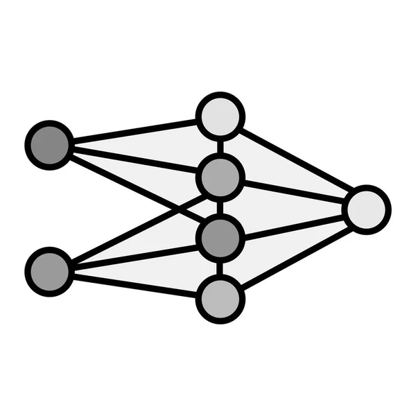 Network Vector Glyph Icon Design — 스톡 벡터