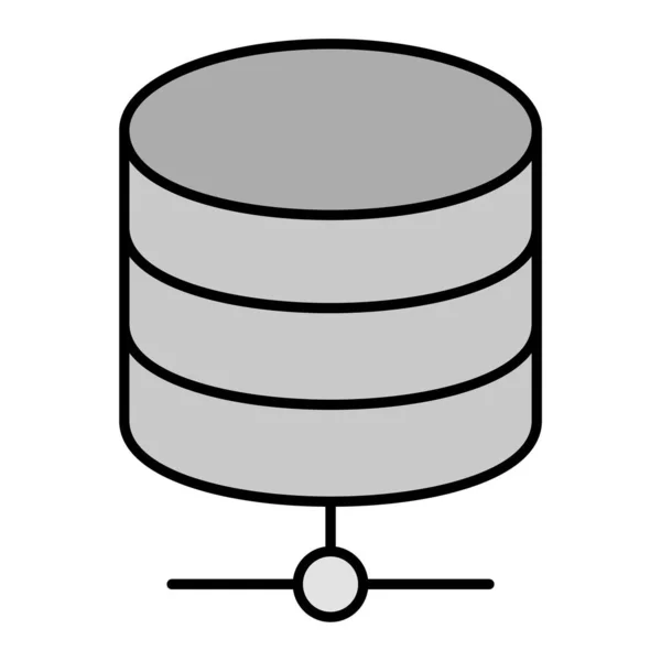 Datenspeichervektor Glyph Icon Design — Stockvektor