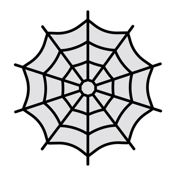 Spiderweb Vector Glyph Icon Design — Stok Vektör
