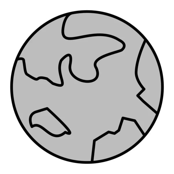 Earth Vector Glyph Icon Design — Stockový vektor