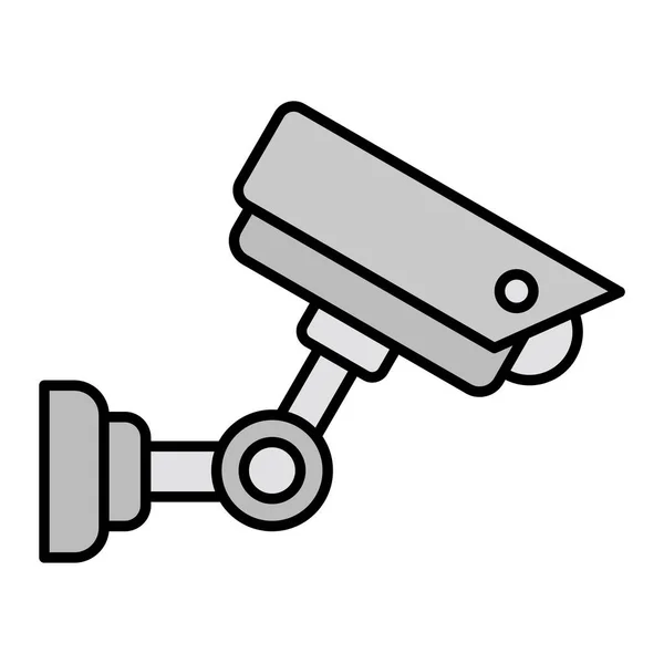 Cctv Camera Vector Glyph Σχεδιασμός Εικονιδίων — Διανυσματικό Αρχείο