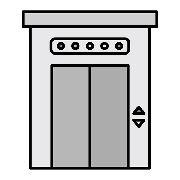 Disegno Dell Icona Del Glifo Vettoriale Dell Ascensore — Vettoriale Stock