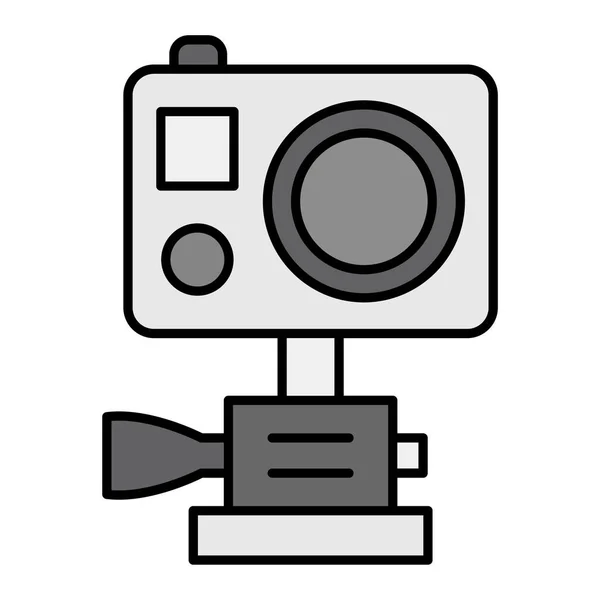 Action Camera Vector Glyph Icon Design — Stockvektor